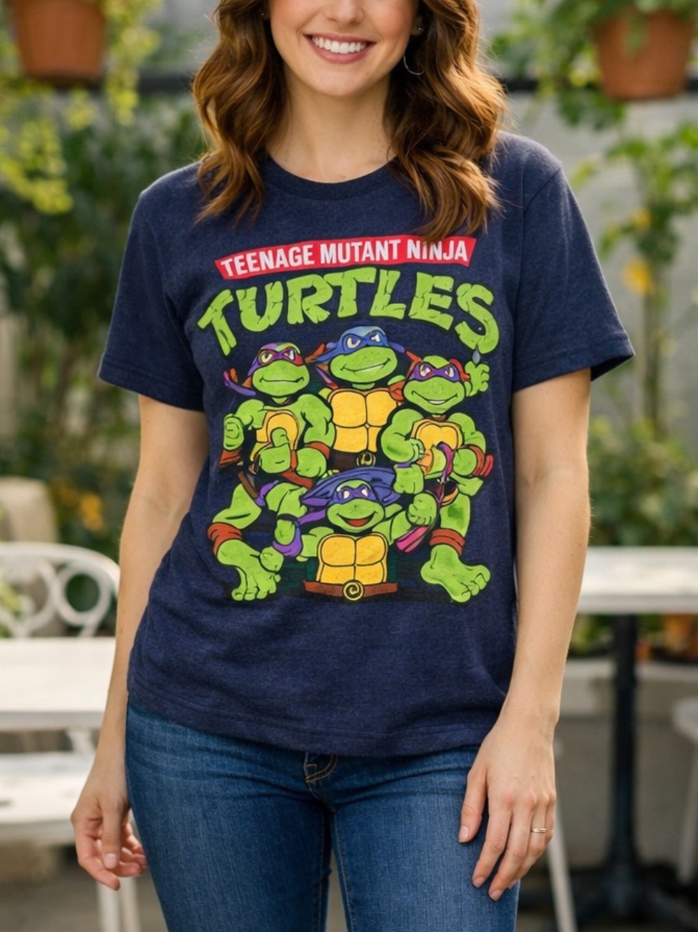 TMNT Retro Comic Graphic Tee Juniors Small